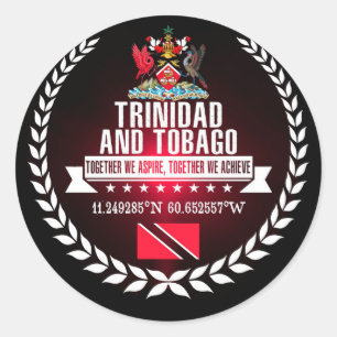 Trinidad en Tobago Ronde Sticker