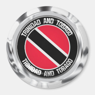 Trinidad en Tobago Round Emblem Magneet