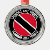 Trinidad en Tobago Round Emblem Metalen Ornament (Voorkant)