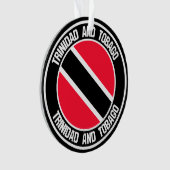 Trinidad en Tobago Round Emblem Ornament (voorkant)