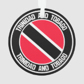 Trinidad en Tobago Round Emblem Ornament (achterkant)