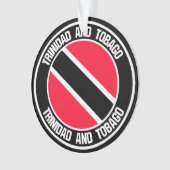 Trinidad en Tobago Round Emblem Ornament (voorkant)