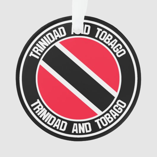 Trinidad en Tobago Round Emblem Ornament (voorkant)