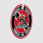 Trinidad en Tobago Round Emblem Ornament (voorkant)