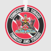 Trinidad en Tobago Round Emblem Ornament (achterkant)