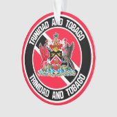 Trinidad en Tobago Round Emblem Ornament (voorkant)
