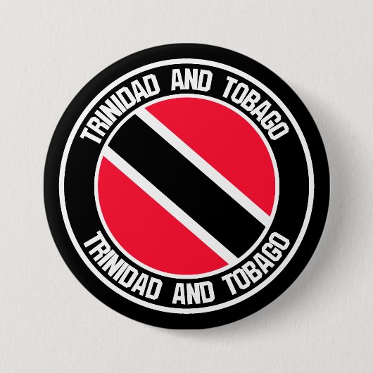 Trinidad en Tobago Round Emblem Ronde Button 7,6 Cm (Voorkant)