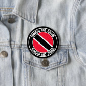 Trinidad en Tobago Round Emblem Ronde Button 7,6 Cm (In situ)