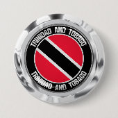 Trinidad en Tobago Round Emblem Ronde Button 7,6 Cm (Voorkant)