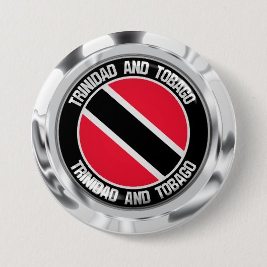Trinidad en Tobago Round Emblem Ronde Button 7,6 Cm (Voorkant)