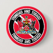 Trinidad en Tobago Round Emblem Ronde Button 7,6 Cm (Voorkant)