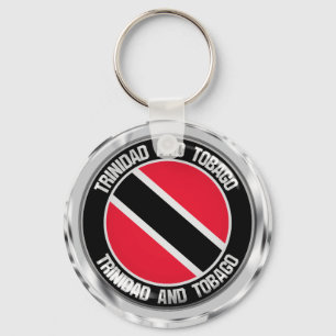 Trinidad en Tobago Round Emblem Sleutelhanger