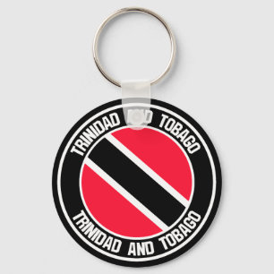 Trinidad en Tobago Round Emblem Sleutelhanger