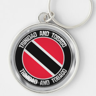 Trinidad en Tobago Round Emblem Sleutelhanger