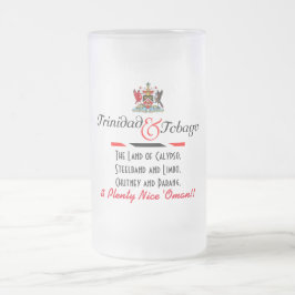 Trinidad en Tobago Souvenir Matglas Bierpul
