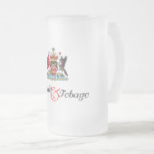 Trinidad en Tobago Souvenir Matglas Bierpul (Voorkant rechts)