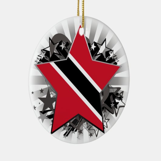 Trinidad en Tobago Star Keramisch Ornament (Rechts)