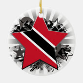 Trinidad en Tobago Star Keramisch Ornament (Achterkant)