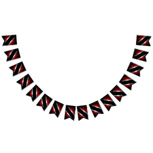 Trinidad en Tobago Stippelpatroon Vlag  Vlaggetjes