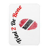 Trinidad en Tobago Trini 2 De Bone Magneet (Verticaal)