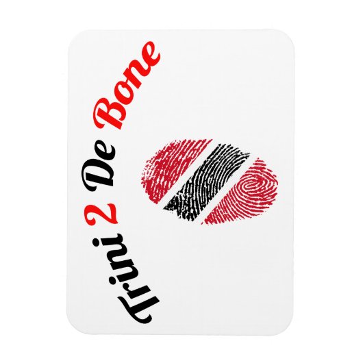 Trinidad en Tobago Trini 2 De Bone Magneet (Verticaal)