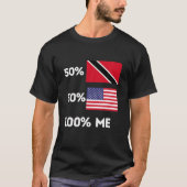 Trinidad en Tobago Trini Pride Flag Funny USA Roo T-shirt (Voorkant)