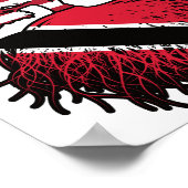 Trinidad en Tobago Trinidadian American USA Tree Poster (Hoek)