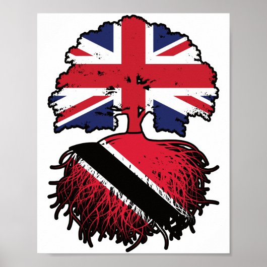 Trinidad en Tobago Trinidadian - Britse boom Poster (Voorkant)