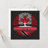 Trinidad en Tobago Trinidadian Canadian Canada Kaart (Voorkant / Achterkant in situ)