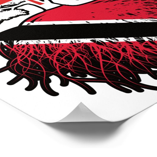 Trinidad en Tobago Trinidadian Canadian Canada Poster (Hoek)