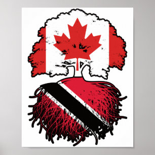 Trinidad en Tobago Trinidadian Canadian Canada Poster