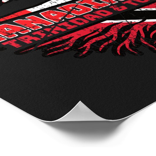 Trinidad en Tobago Trinidadian Canadian Canada Poster (Hoek)