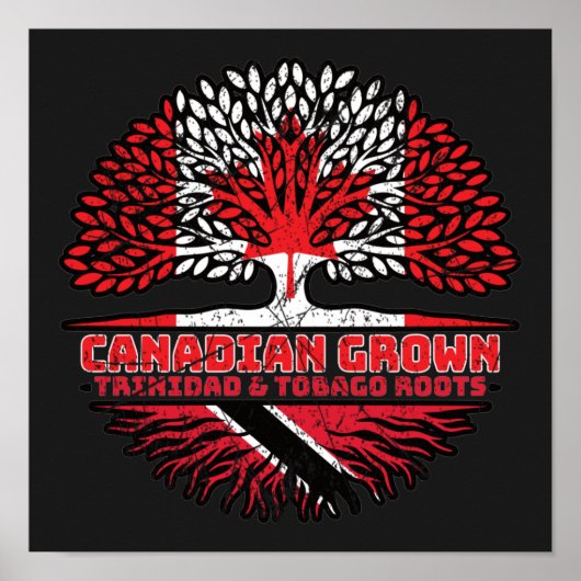 Trinidad en Tobago Trinidadian Canadian Canada Poster (Voorkant)