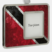 Trinidad en Tobago Verzilverd Omlijst Ornament (Rechts)