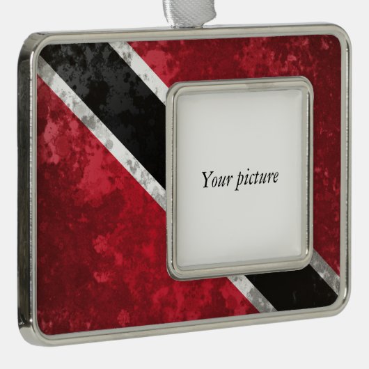 Trinidad en Tobago Verzilverd Omlijst Ornament (Rechts)