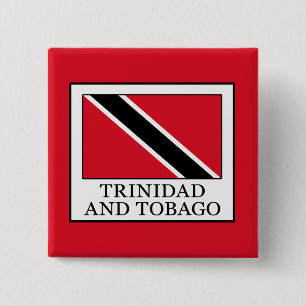 Trinidad en Tobago Vierkante Button 5,1 Cm