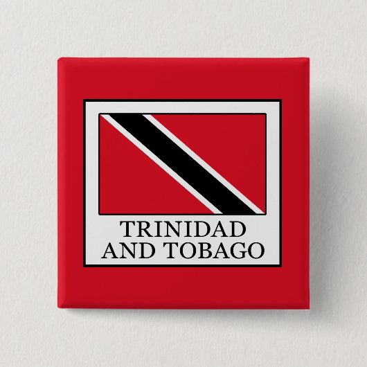 Trinidad en Tobago Vierkante Button 5,1 Cm (Voorkant)