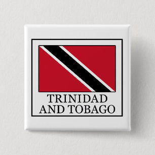 Trinidad en Tobago Vierkante Button 5,1 Cm