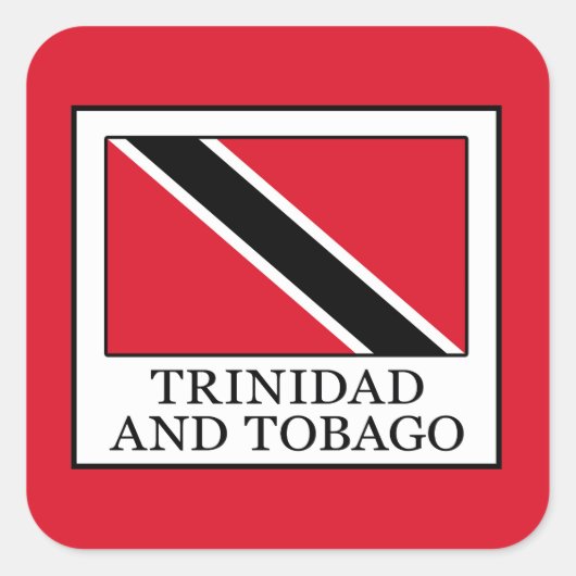 Trinidad en Tobago Vierkante Sticker (Voorkant)