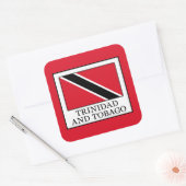 Trinidad en Tobago Vierkante Sticker (Envelop)