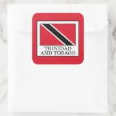 Trinidad en Tobago Vierkante Sticker (Tas)