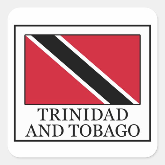 Trinidad en Tobago Vierkante Sticker (Voorkant)