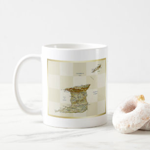 Trinidad en Tobago Vlag + Kaart Mok