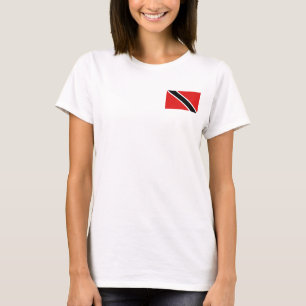 Trinidad en Tobago Vlag + Landkaart T-shirt