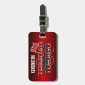 Trinidad en Tobago Vlag met Jouw naam Bagagelabel (Voorkant verticaal)