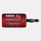 Trinidad en Tobago Vlag met Jouw naam Bagagelabel (Achterkant horizontaal)