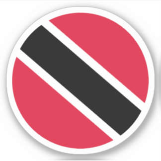 Trinidad en Tobago Vlag Ronde Sticker