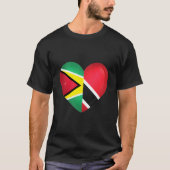 Trinidad en Tobago, vlag Trini Guyana Guyanese Fla T-shirt (Voorkant)