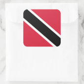 Trinidad en Tobago Vlag, Trinidad en Tobago Vierkante Sticker (Tas)