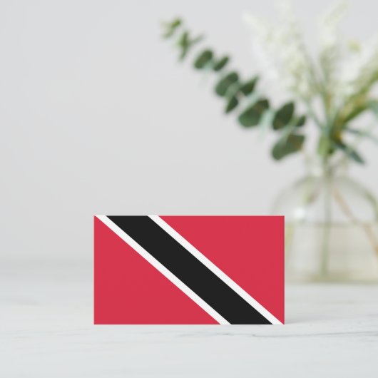 Trinidad en Tobago Vlag, Trinidad en Tobago Visitekaartje (Staand voorkant)
